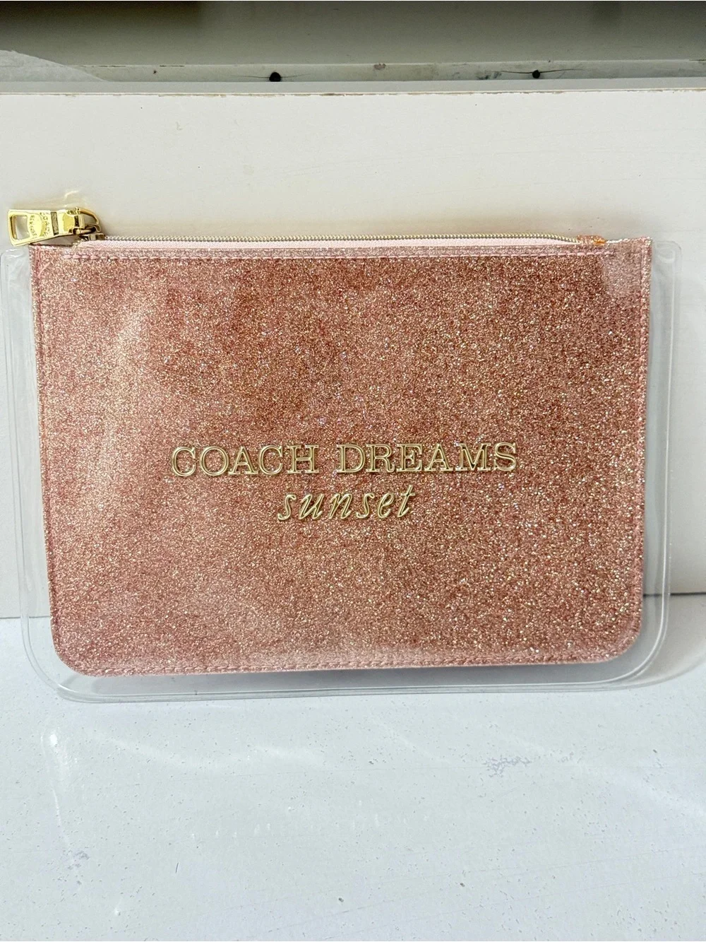 Coach Dreams Sunset Pink Cosmetic Pouch